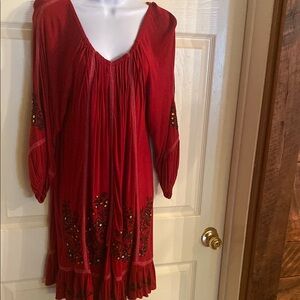 Elegant Red Women's Dress